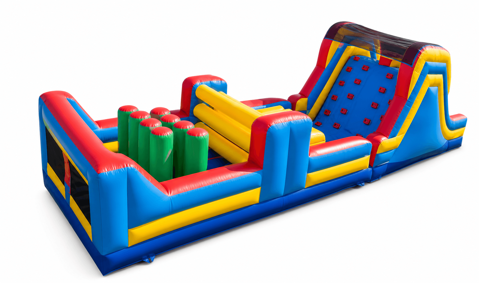 40' Double Lane Rock Wall Obstacle Course