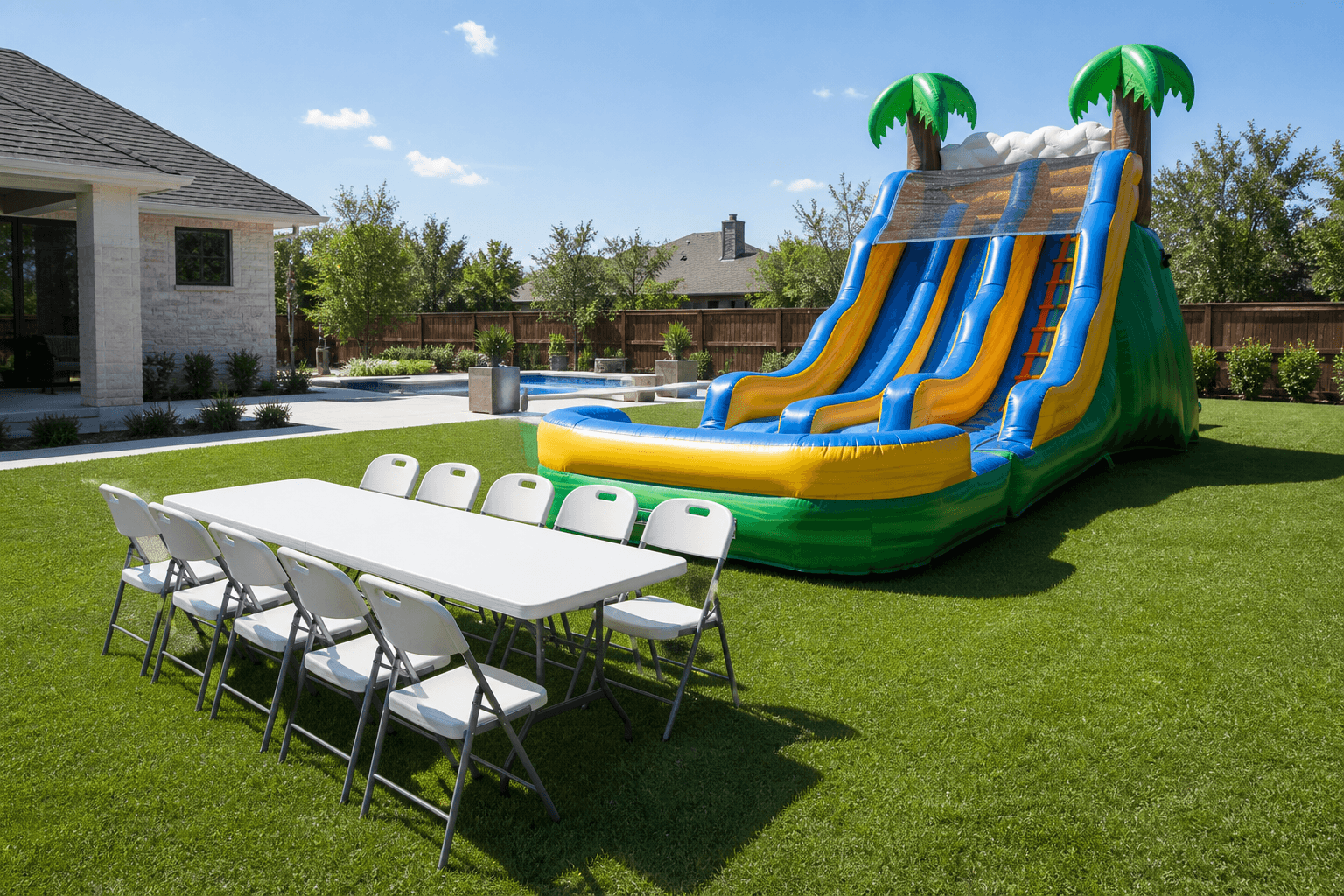 Tropical Dual Waterslide Party Bundle