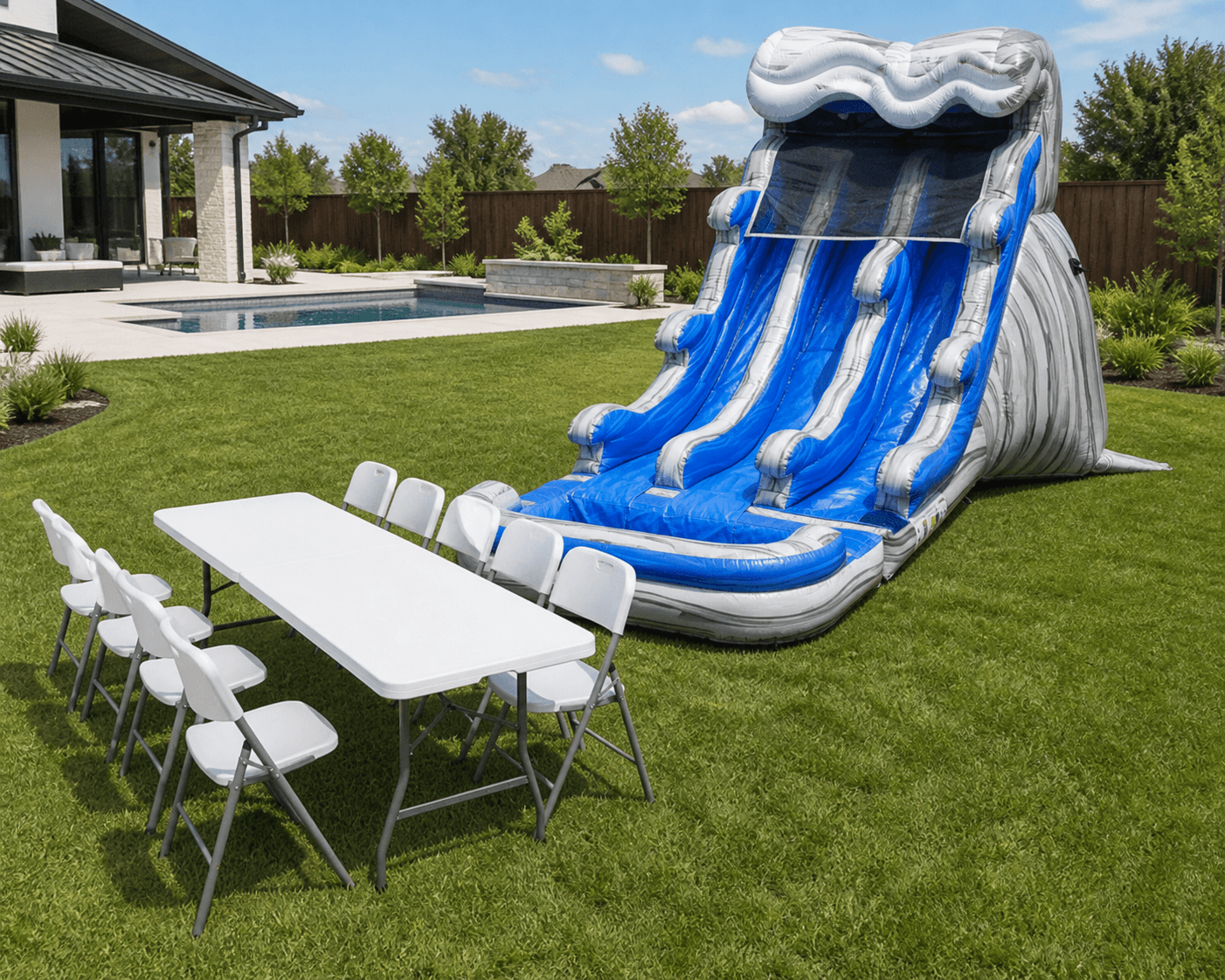 Rockin Wave Dual Waterslide Party Bundle