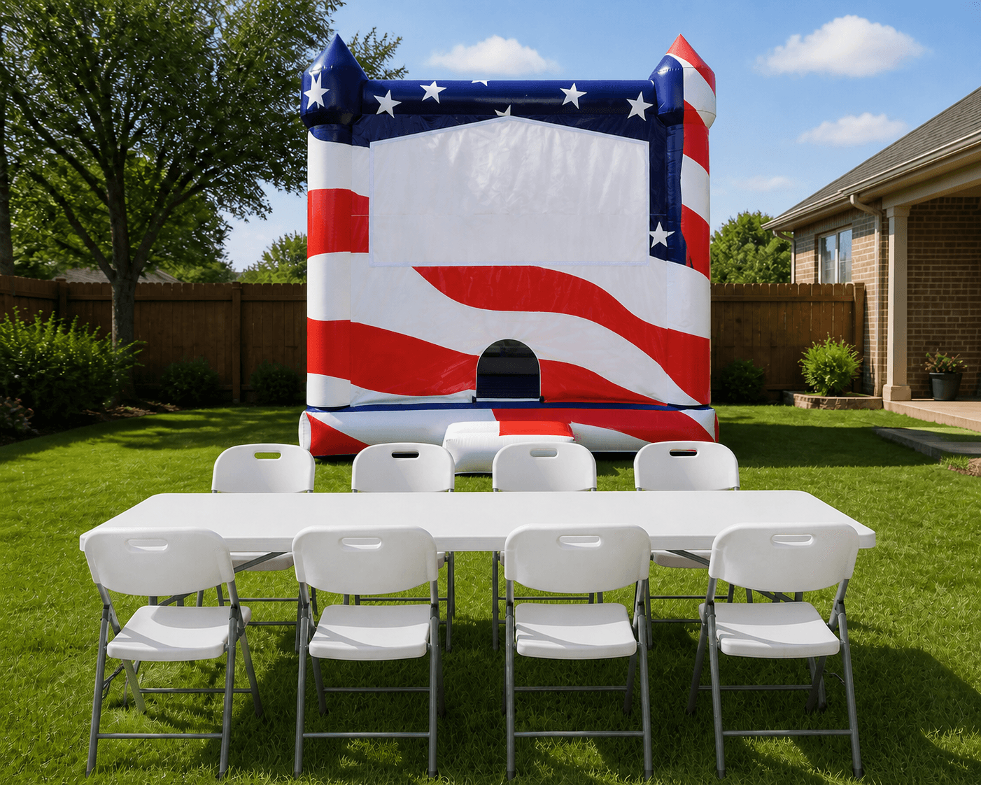 106 USA Castle + Table & 8 Chairs