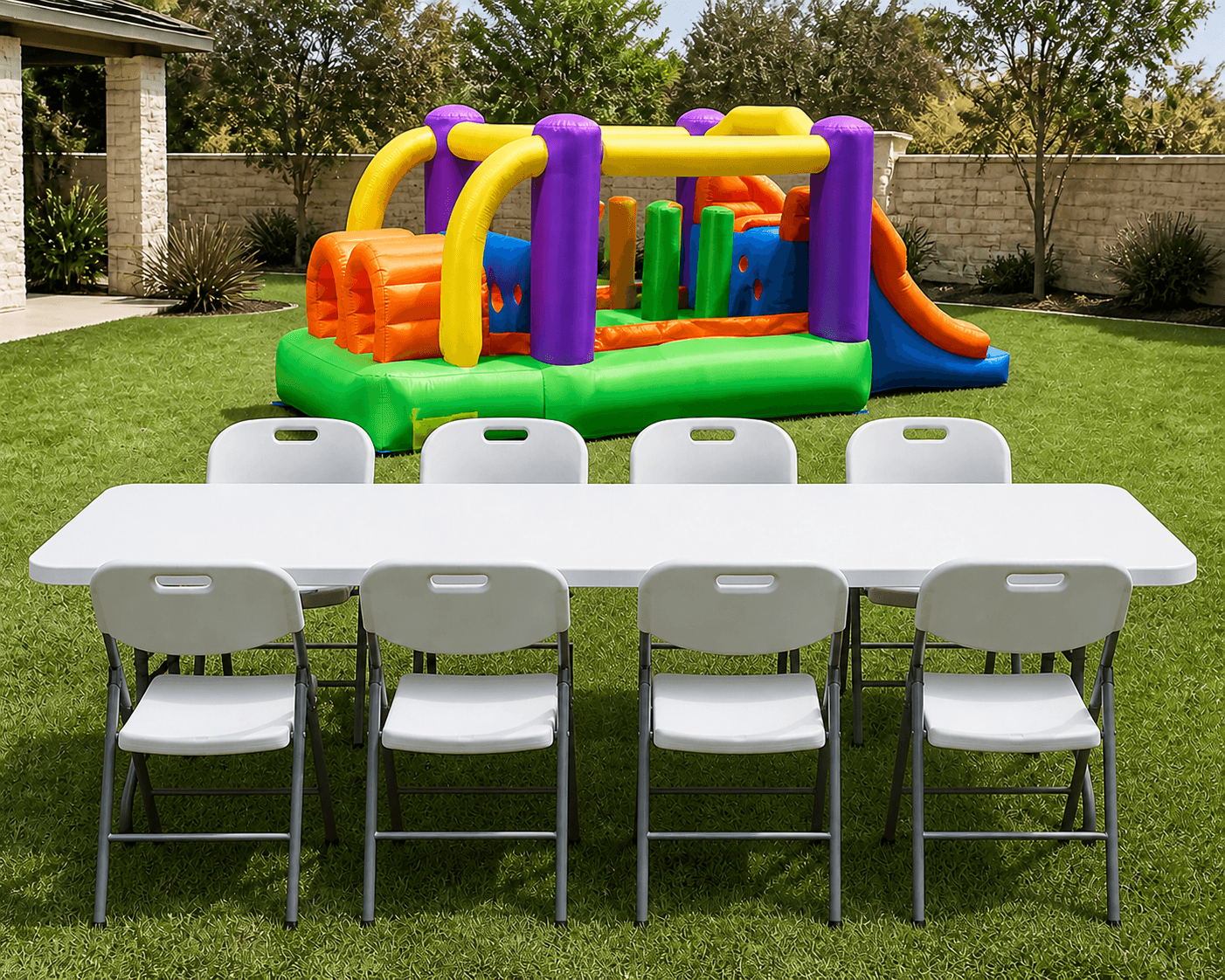 500 Mini Obstacle Course + Table & 8 Chairs