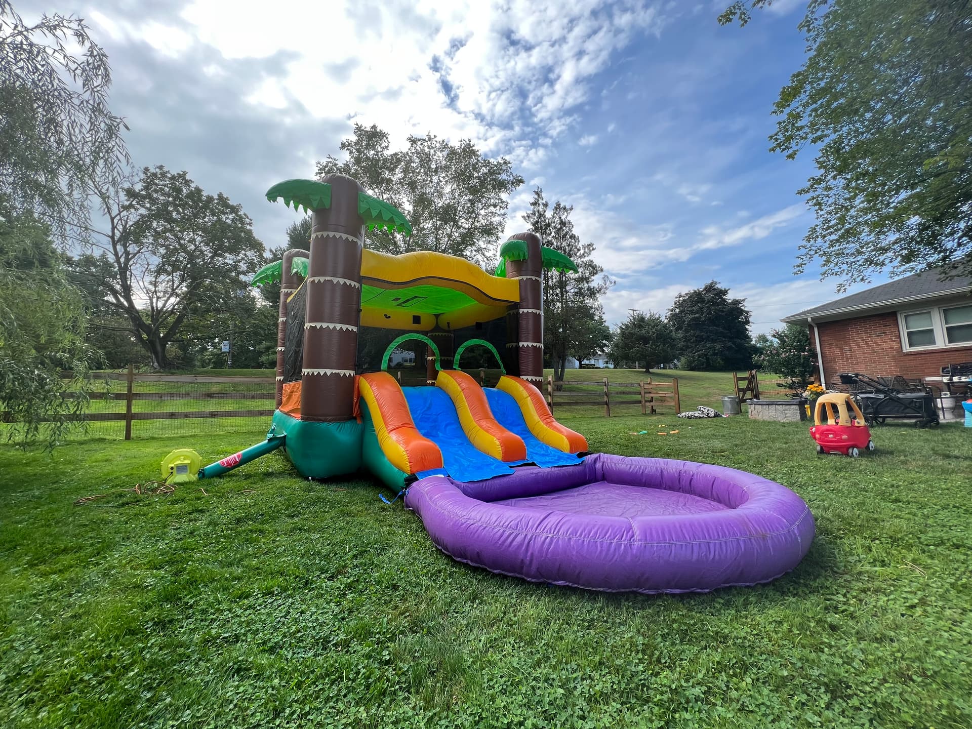 Safari themed Bounce house with Pool!