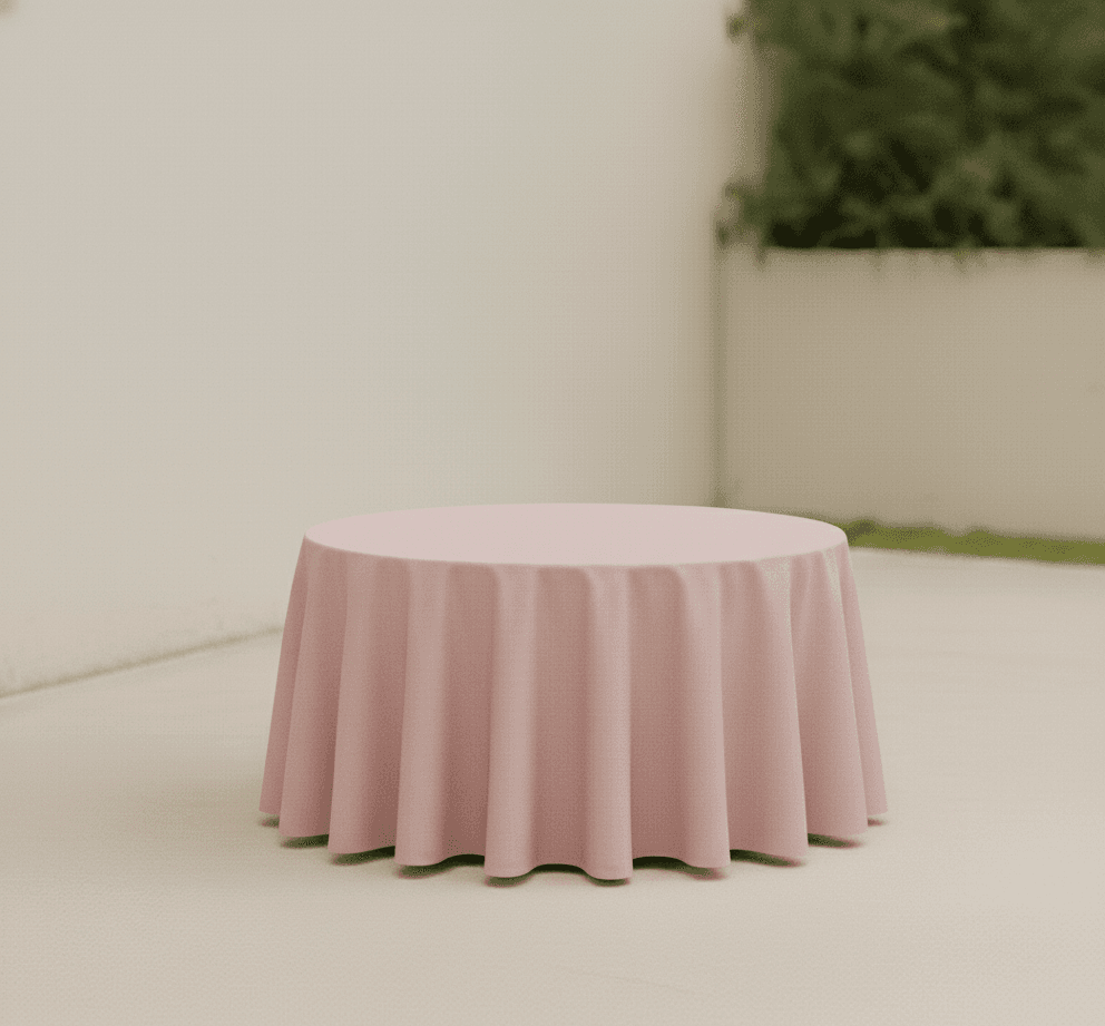 Blush Pink Round Tablecloths