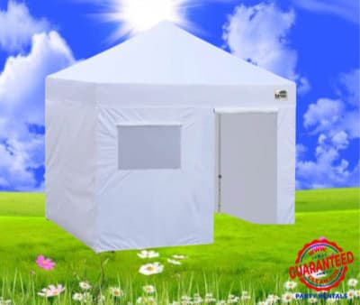 10 X 10 Tent Rental w/ 4 Walls