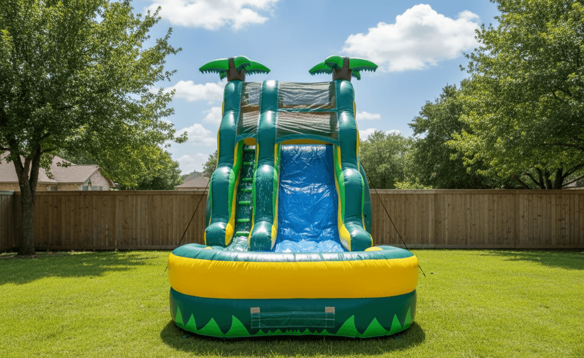 Tropical Palm Tree Water Slide