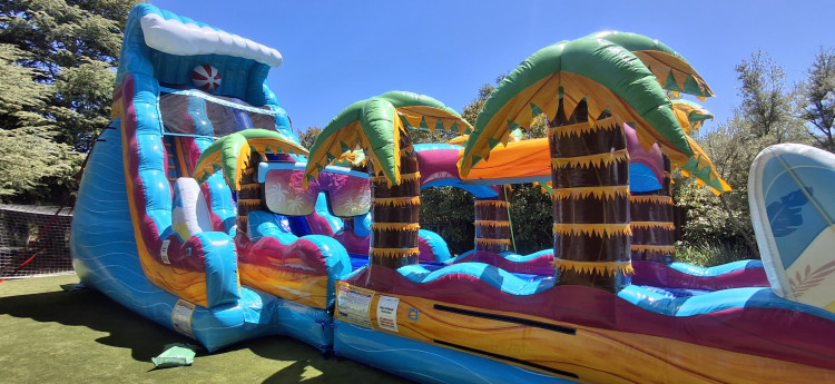 22FT Beach Life Water Slide with Slip & Slide