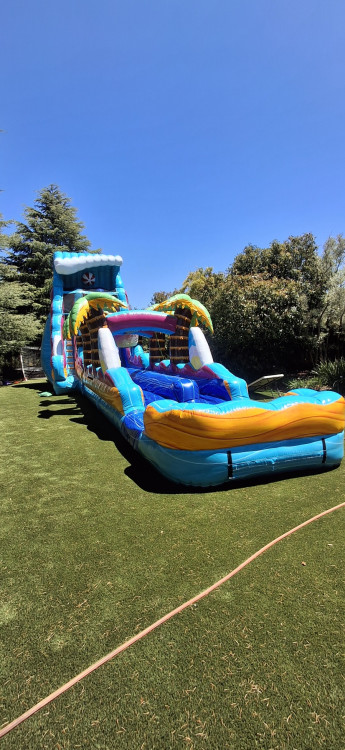 22FT Beach Life Water Slide with Slip & Slide