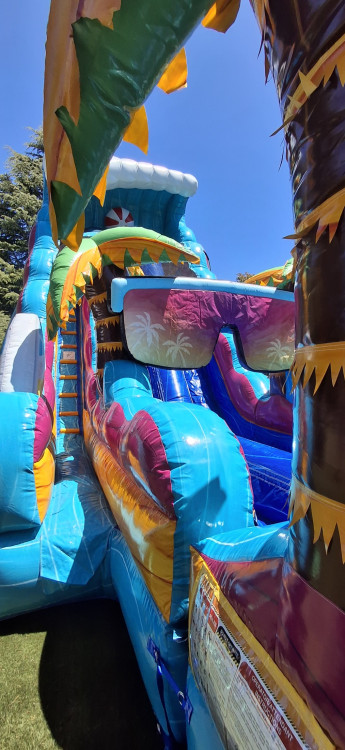 22FT Beach Life Water Slide with Slip & Slide