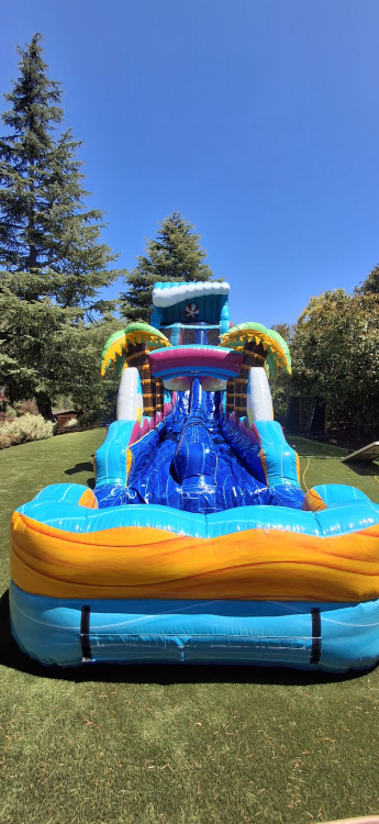 22FT Beach Life Water Slide with Slip & Slide