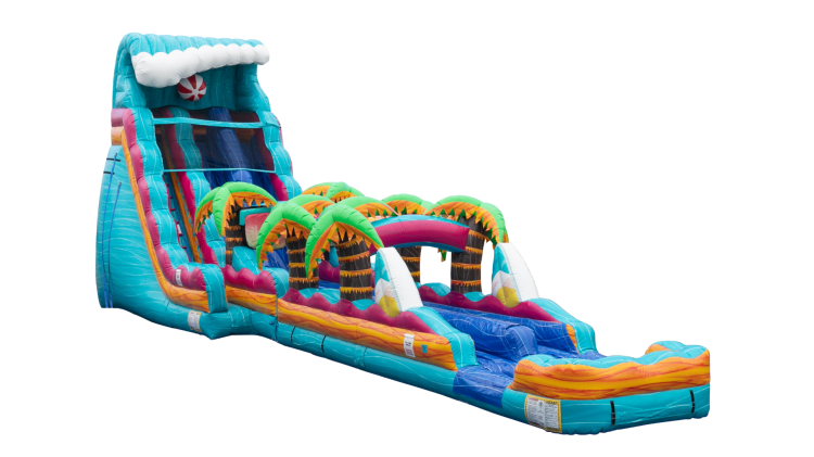 22FT Beach Life Water Slide with Slip & Slide