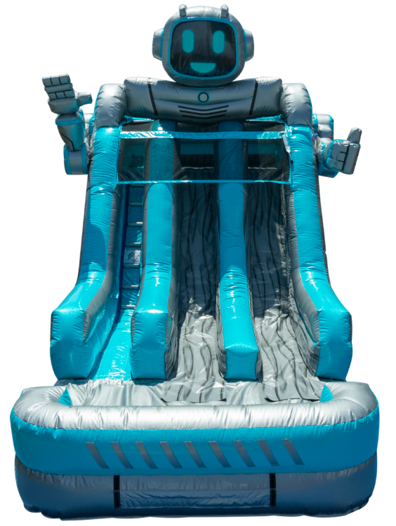 Friendly Robot Water Slide 15 ft (wet)